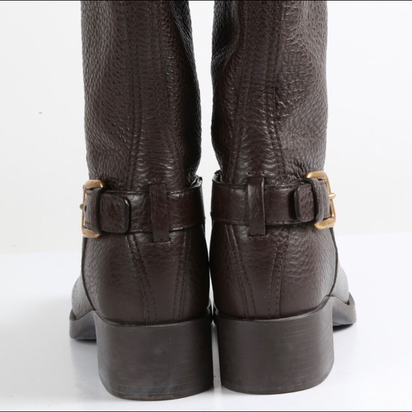 PRADA Brown Leather Ankle Boots - Picture 3 of 6